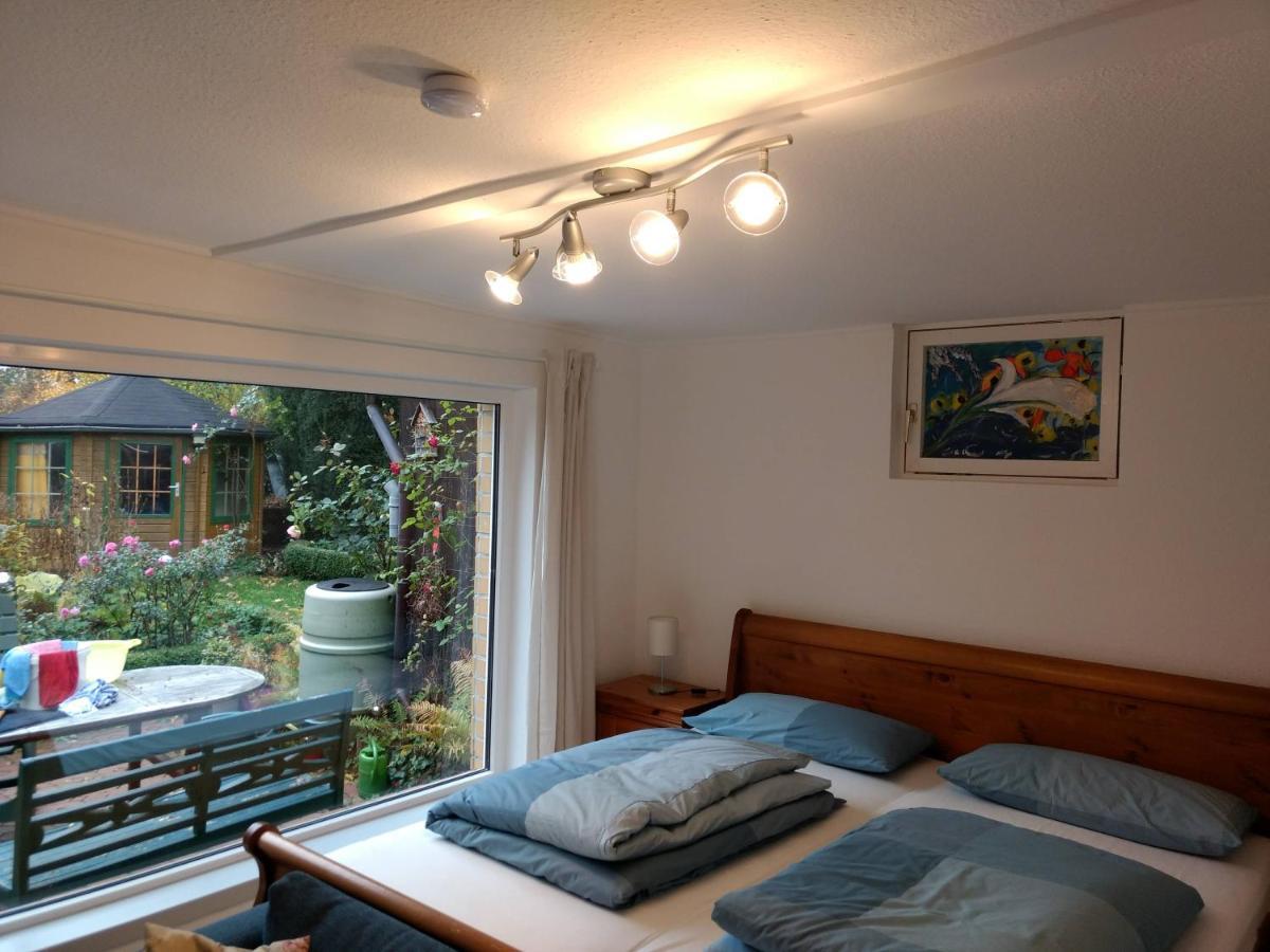 Ruhige, gemütliche 1-Zimmer Gartenwohnung für 2 Erwachsene und 2 Kinder Lubeca Exterior foto