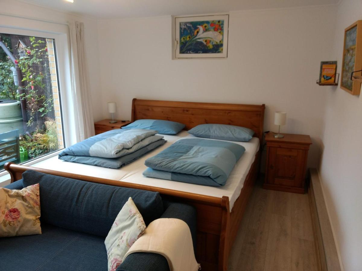 Ruhige, gemütliche 1-Zimmer Gartenwohnung für 2 Erwachsene und 2 Kinder Lubeca Exterior foto
